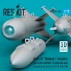 RESKIT RS72-0562 AGM-62 Walleye I missiles (2 pcs) with AN/AWG-16 data link pod (1 pcs) (A-4, A-6, A-7, F-4, F/A-18) (3D Printed) (1/72)